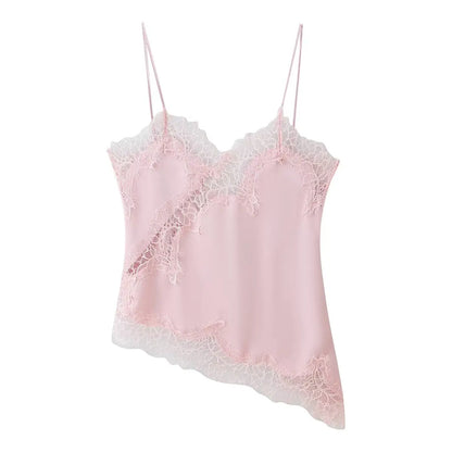 Top koronkowy damski – wielokolorowy, odkryte plecy — Topy — EldoradoShop
