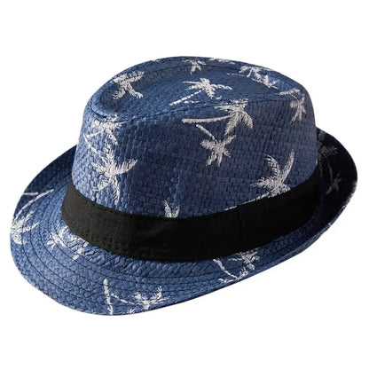 Słomkowy kapelusz kowbojski – unisex, szerokie rondo, UV