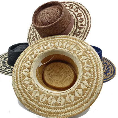 Słomkowy kapelusz damski – oddychający, ażurowy, letni — Nakrycia głowy — EldoradoShop