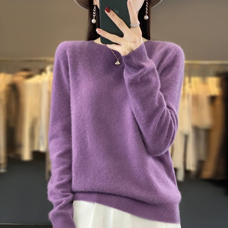 Sweter z wełny merino 100% – kaszmirowy, ciepły — Swetry — EldoradoShop