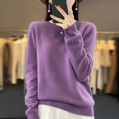 Sweter z wełny merino 100% – kaszmirowy, ciepły — Swetry — EldoradoShop