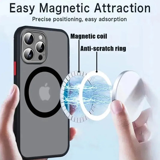 Etui MagSafe iPhone – matowe, odporne na upadki