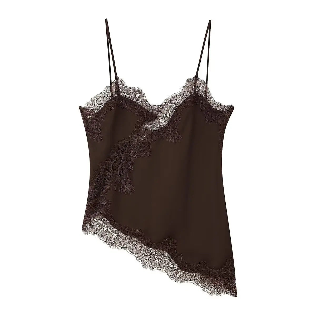 Top koronkowy damski – wielokolorowy, odkryte plecy — Topy — EldoradoShop
