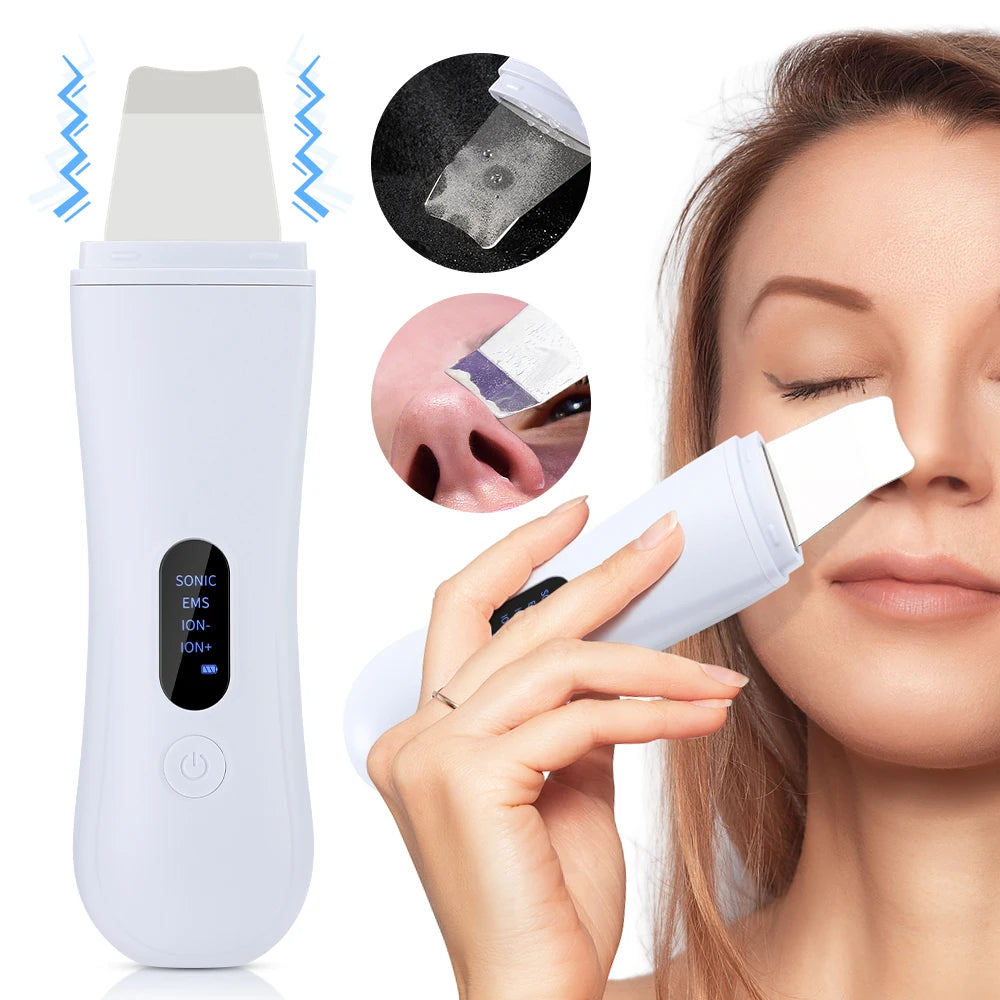 Ultradźwiękowy skraber do twarzy – peeling jonowy, lifting 4 tryby — Urządzenia beauty — EldoradoShop