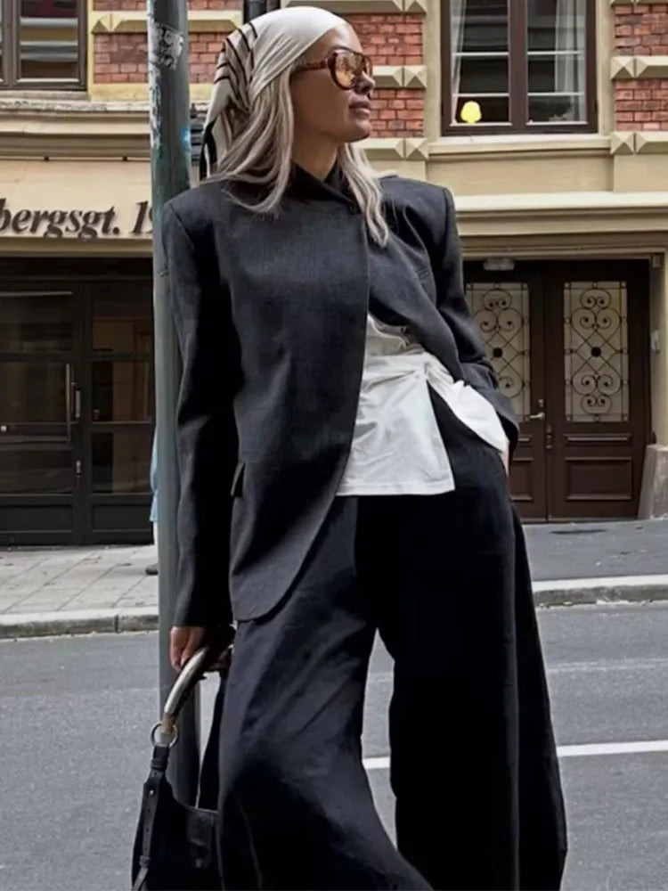 Marynarka vintage biurowa – dopasowana, klasyczna — Marynarki — EldoradoShop
