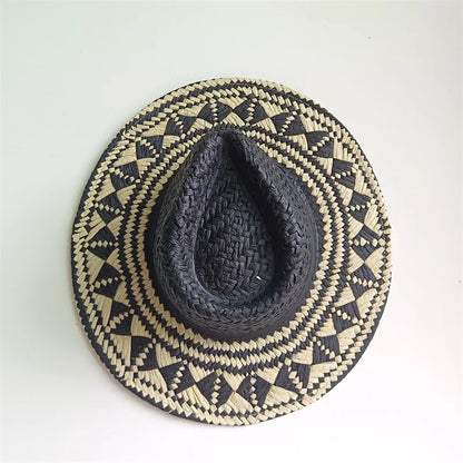 Słomkowy kapelusz damski – oddychający, ażurowy, letni — Nakrycia głowy — EldoradoShop