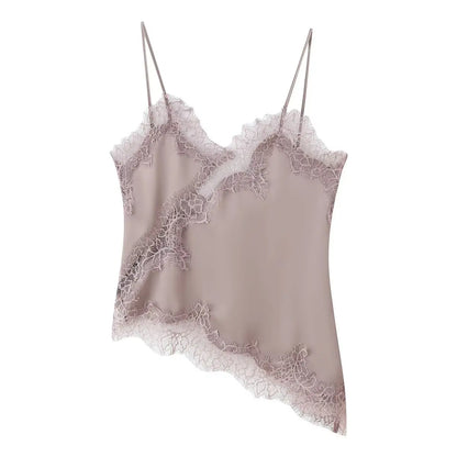 Top koronkowy damski – wielokolorowy, odkryte plecy — Topy — EldoradoShop