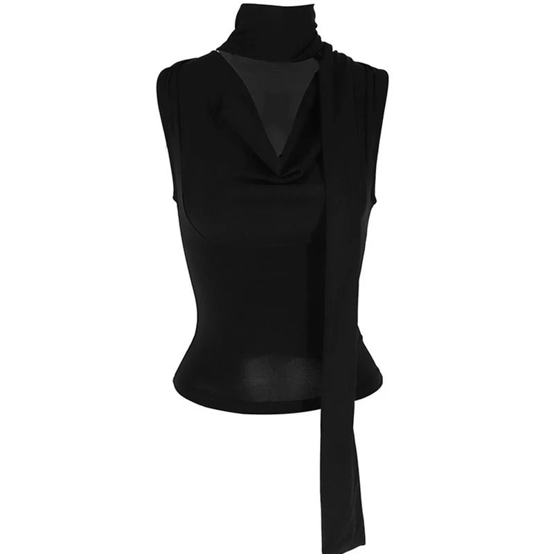Letni top na ramiączkach – V-neck, elegancki, dopasowany — Topy — EldoradoShop