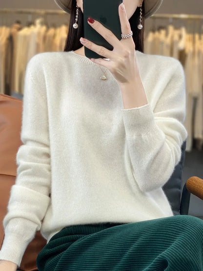 Sweter z wełny merino 100% – kaszmirowy, ciepły — Swetry — EldoradoShop