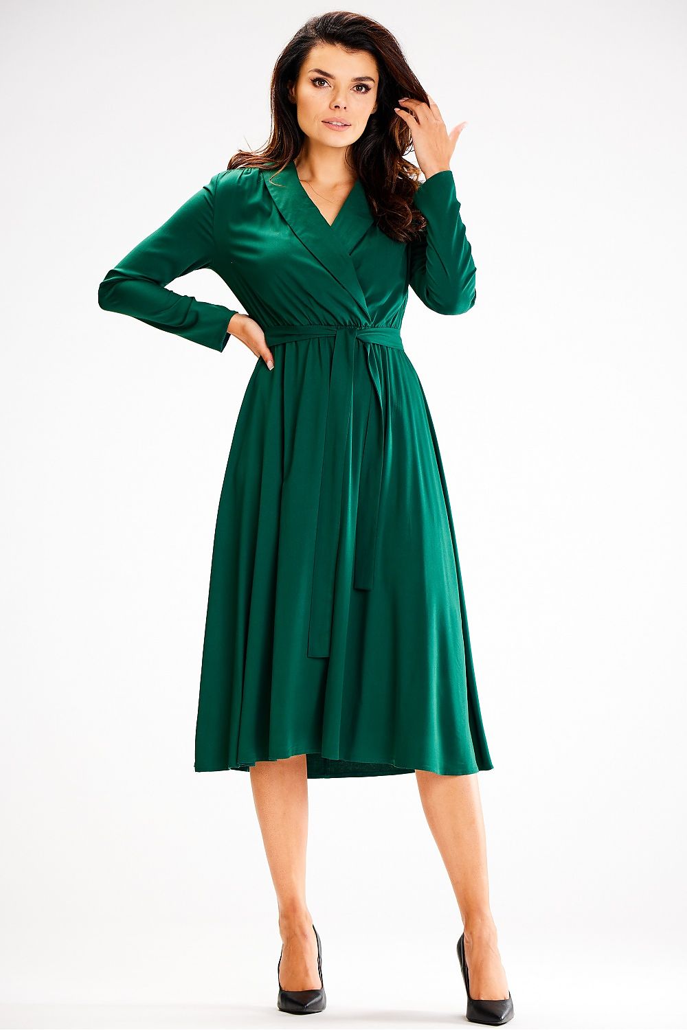 Sukienka Model A604 Bottle Green - awama 