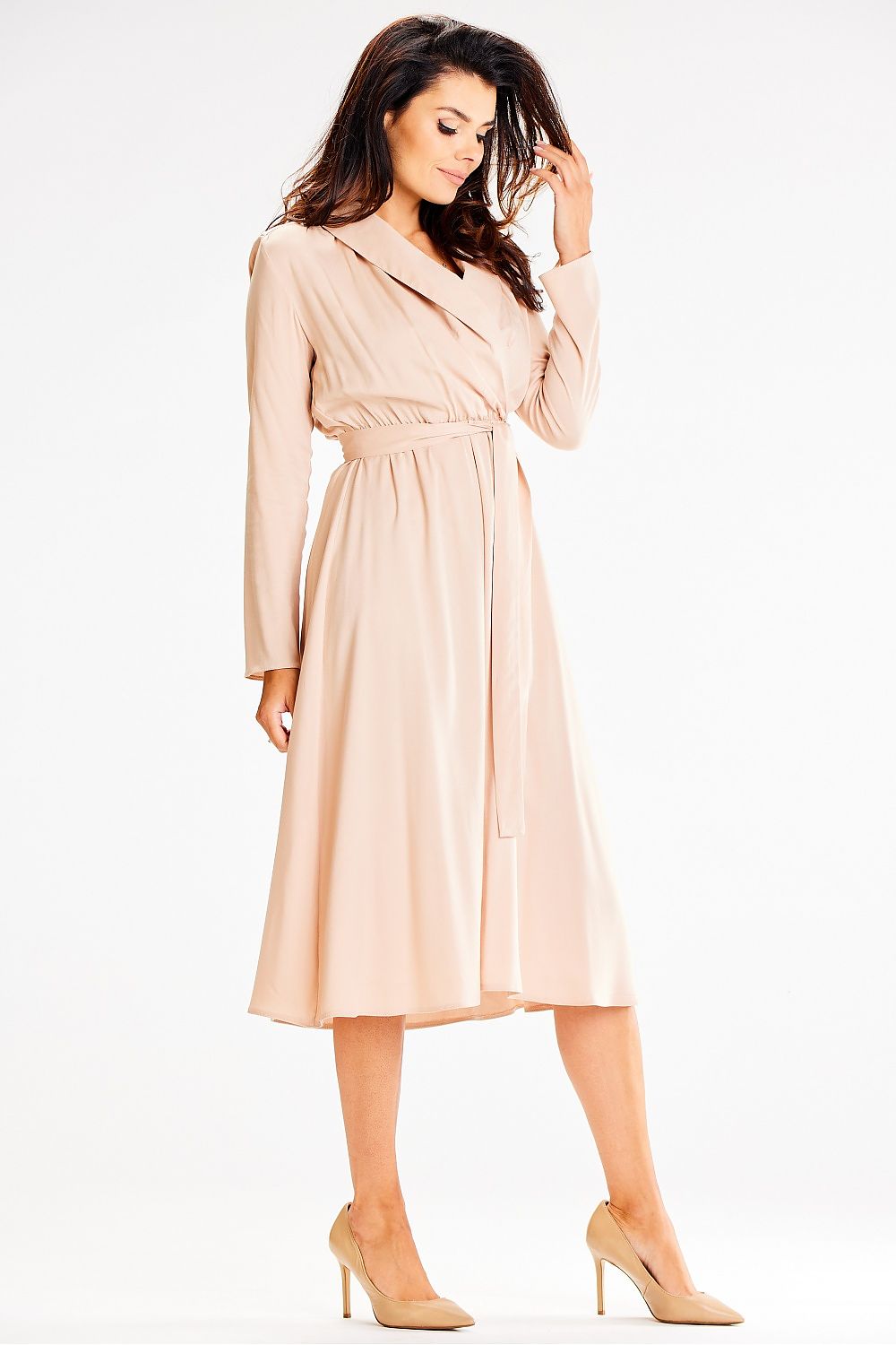  Sukienka Model A604 Beige - awama 