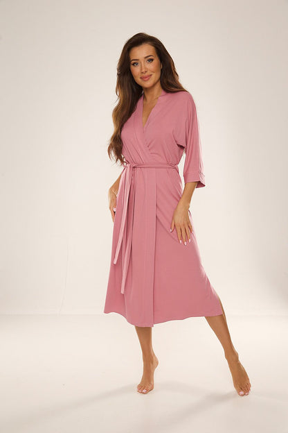  Szlafrok Damski Model Visa 942 Dirty Pink - De Lafense 