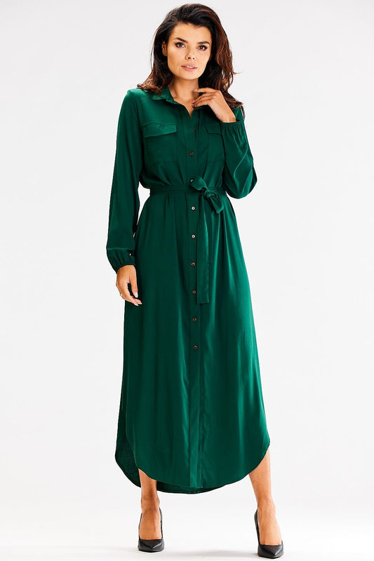  Sukienka Model A601 Bottle Green - awama 