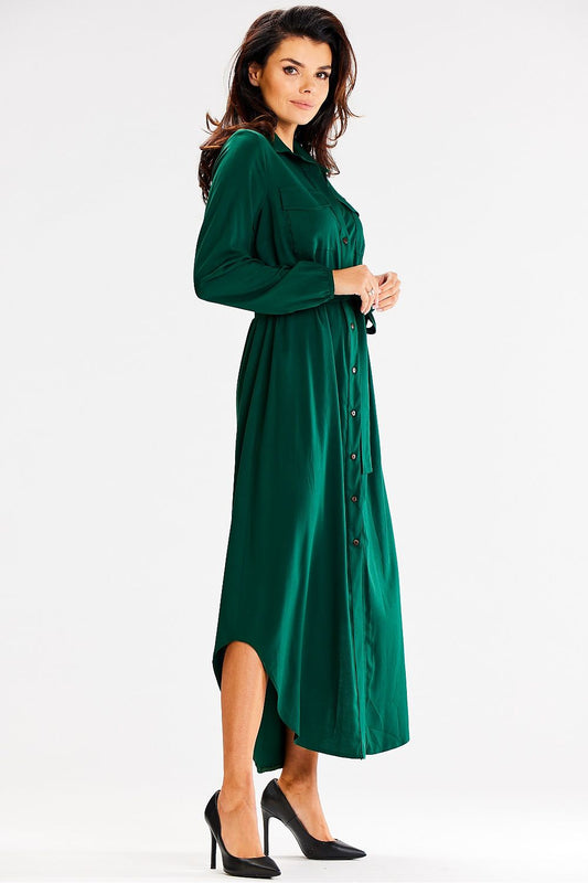  Sukienka Model A601 Bottle Green - awama 