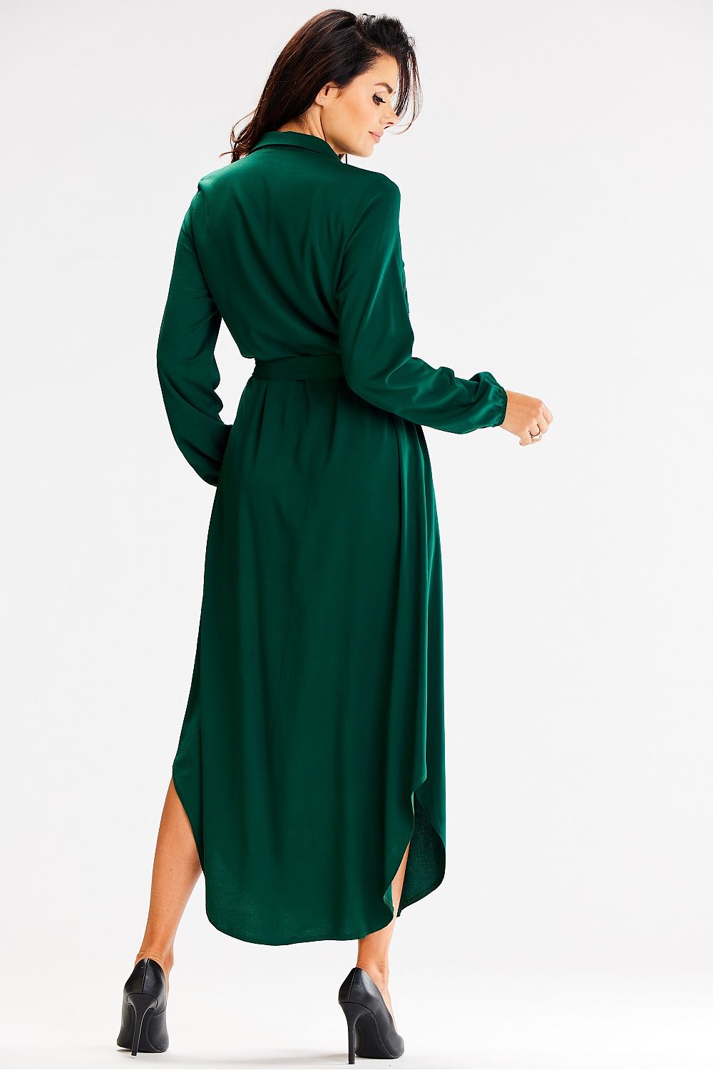  Sukienka Model A601 Bottle Green - awama 