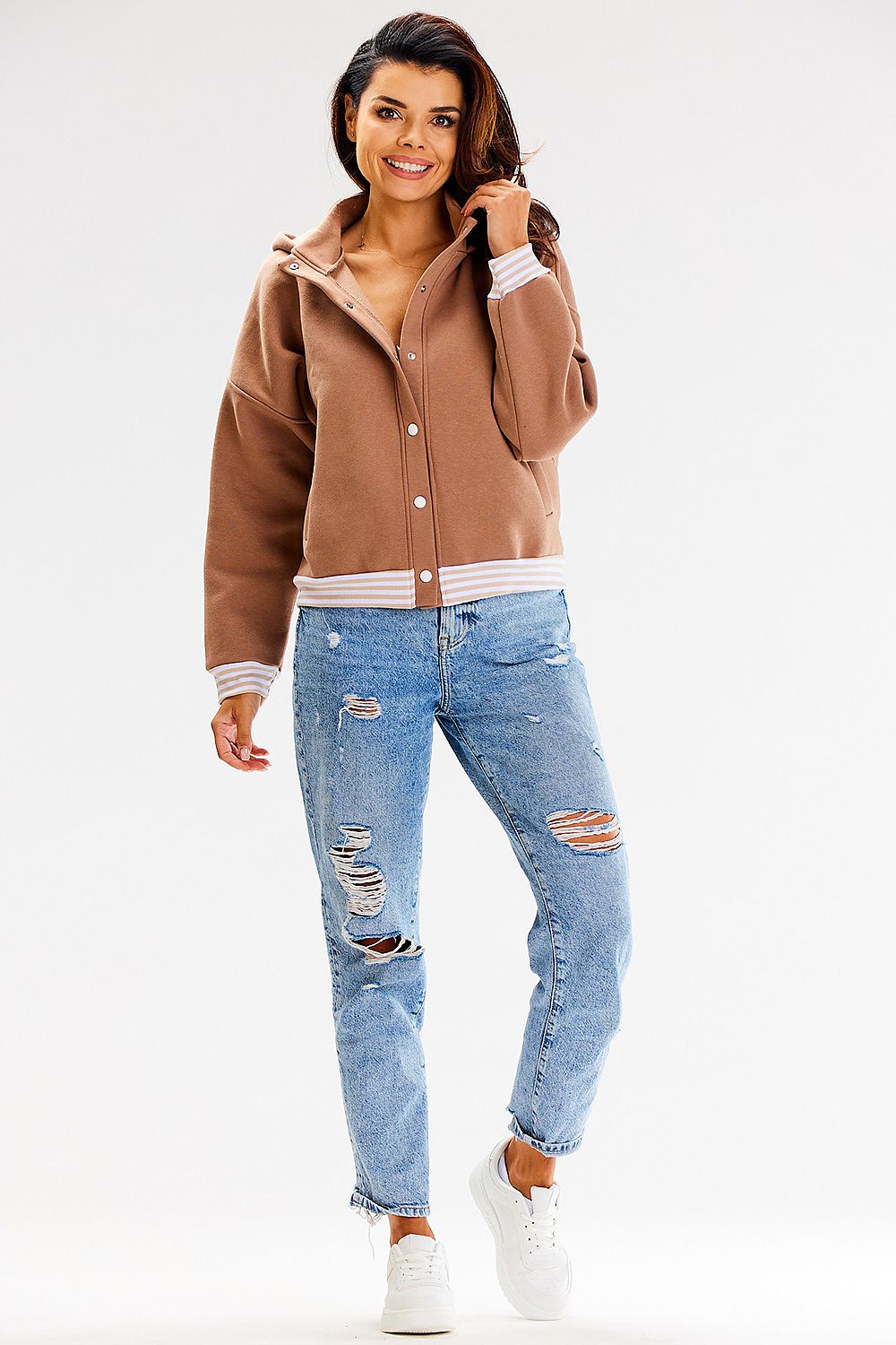   Bluza Damska Model A611 Beige - awama 