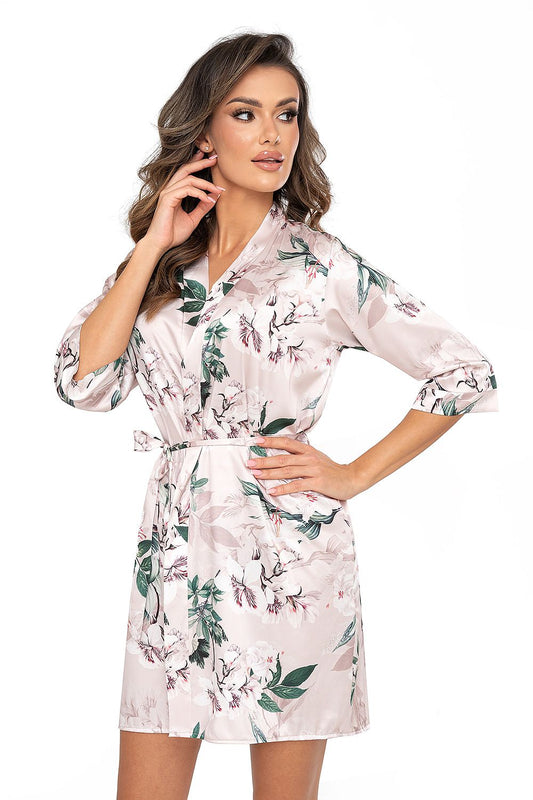  Szlafrok Damski Model Nelly Dark Beige - Donna 