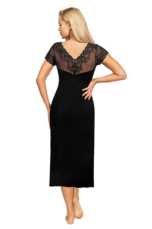  Koszulka nocna Koszulka Model Ivana Long Black - Donna 
