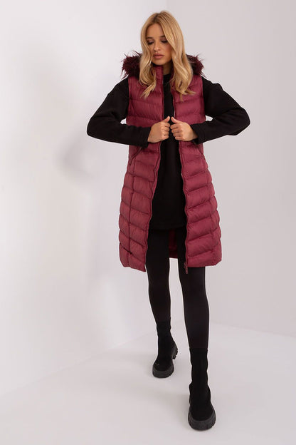   Kamizelka Model RV-KZ-008.00P Bordo - Rue Paris 