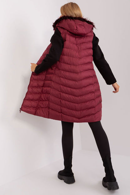   Kamizelka Model RV-KZ-008.00P Bordo - Rue Paris 