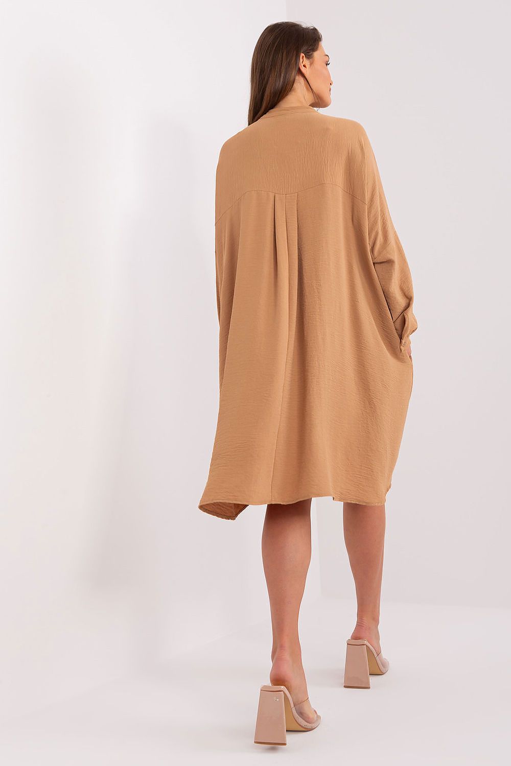  Sukienka Model DHJ-SK-15506A.94P Camel - Italy Moda 