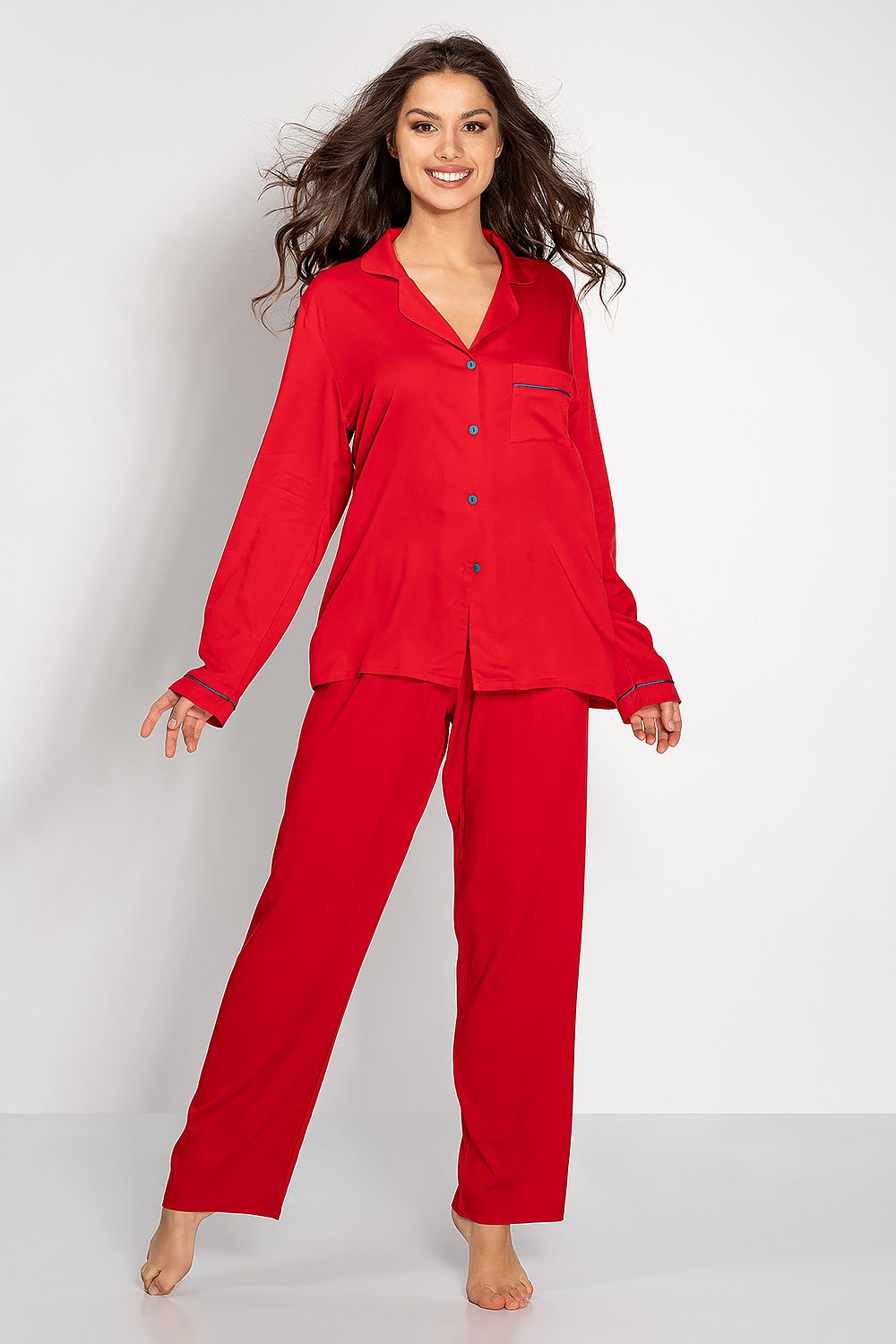  Piżama Damska Model The One 179362 Red - Momenti Per Me 