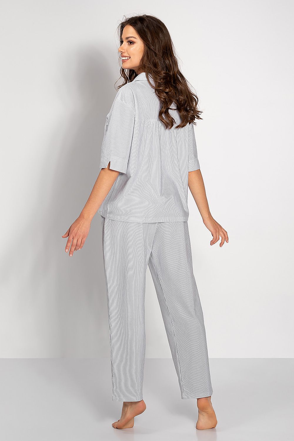  Piżama Damska Model Alessia 179364 Grey - Momenti Per Me 