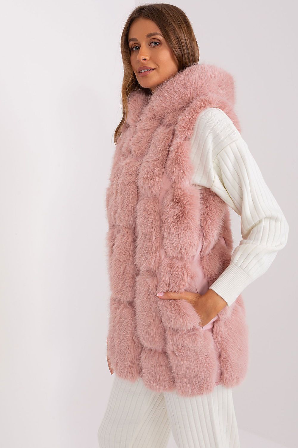   Kamizelka Model AT-KZ-2379.96P Light Pink - AT 