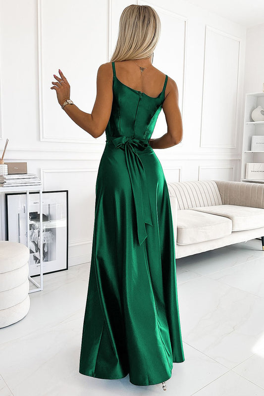  Sukienka Model Juliet 512-1 Bottle Green - Numoco 