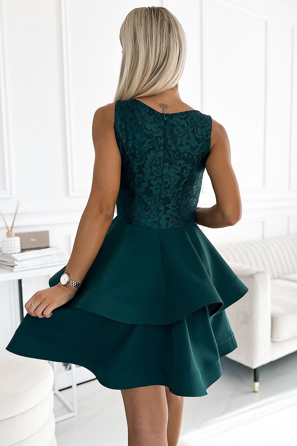 Sukienka Model Laura 205-4 Bottle Green - Numoco 