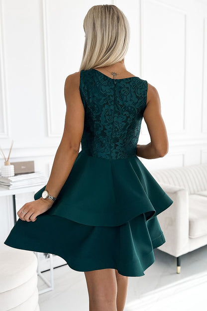  Sukienka Model Laura 205-4 Bottle Green - Numoco 