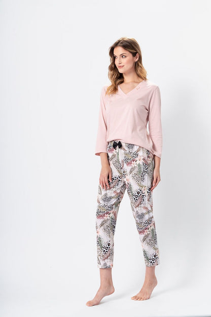  Piżama Damska Model Cecylia 1345 Light Pink - M-Max 