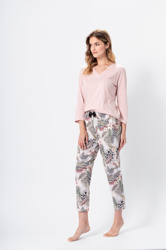  Piżama Damska Model Cecylia 1345 Light Pink - M-Max 