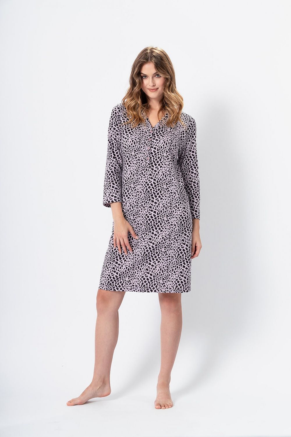  Koszulka nocna Koszula Nocna Model Ewa 1353 Lilia - M-Max 