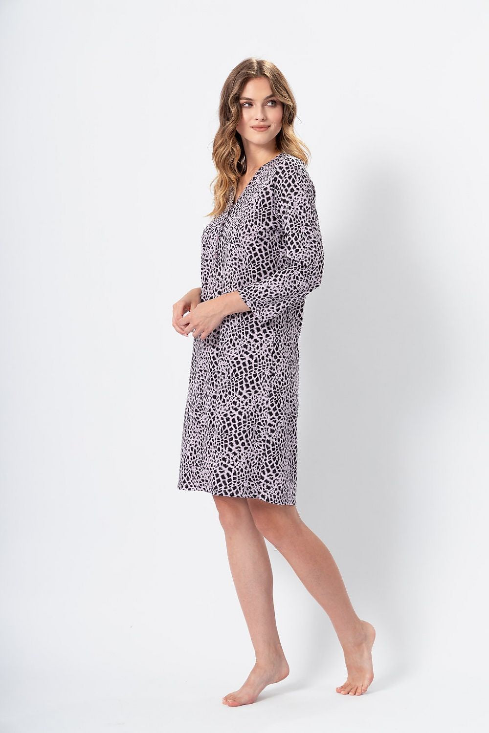  Koszulka nocna Koszula Nocna Model Ewa 1353 Lilia - M-Max 