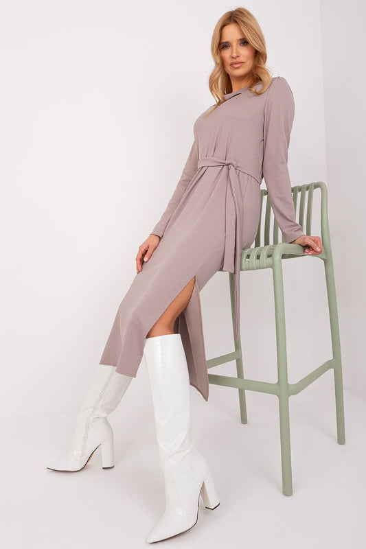  Sukienka Model LK-SK-509447.75P Dark Beige - Lakerta 