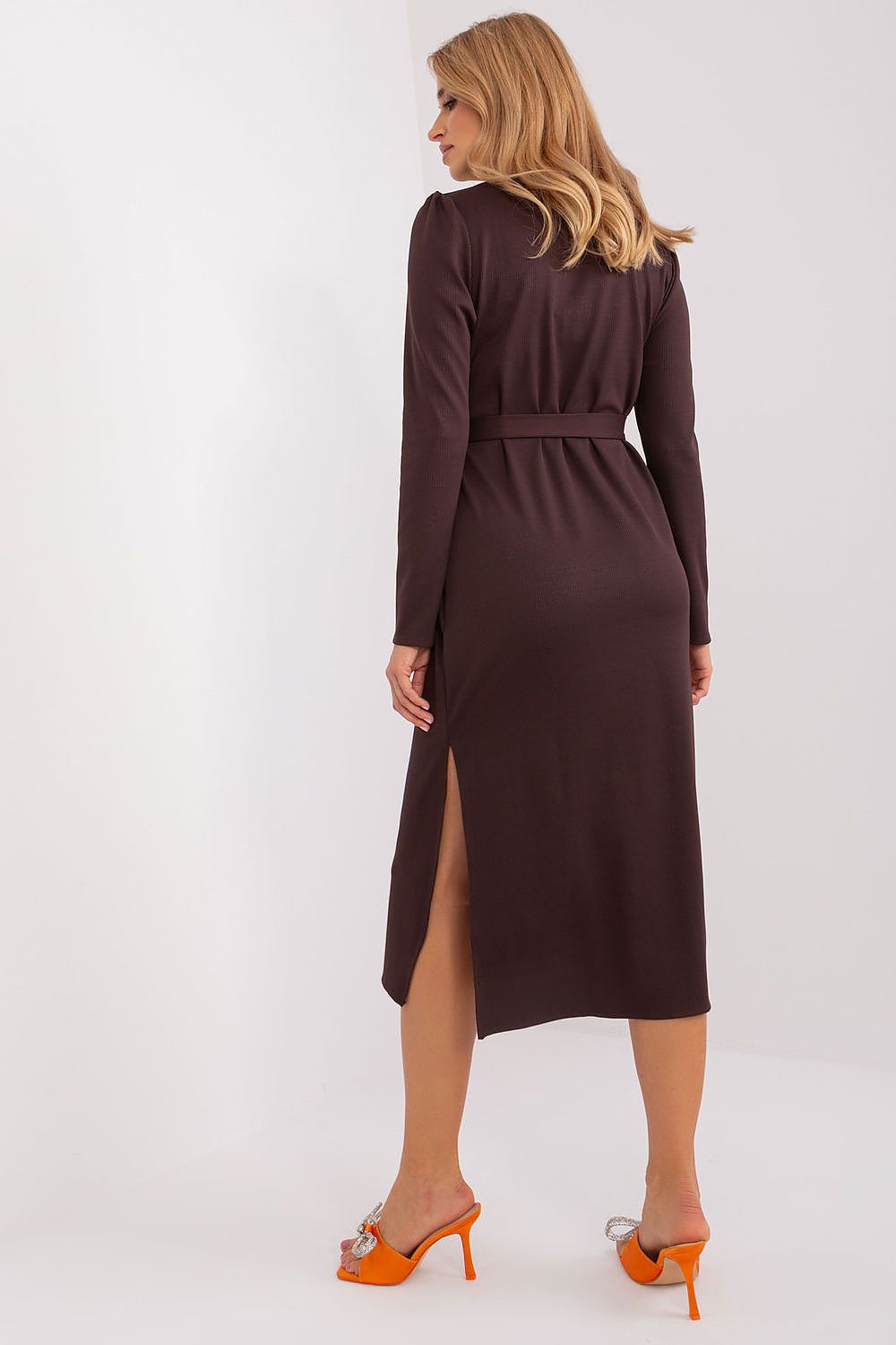 Sukienka Model LK-SK-509447.75P Dark Brown - Lakerta 