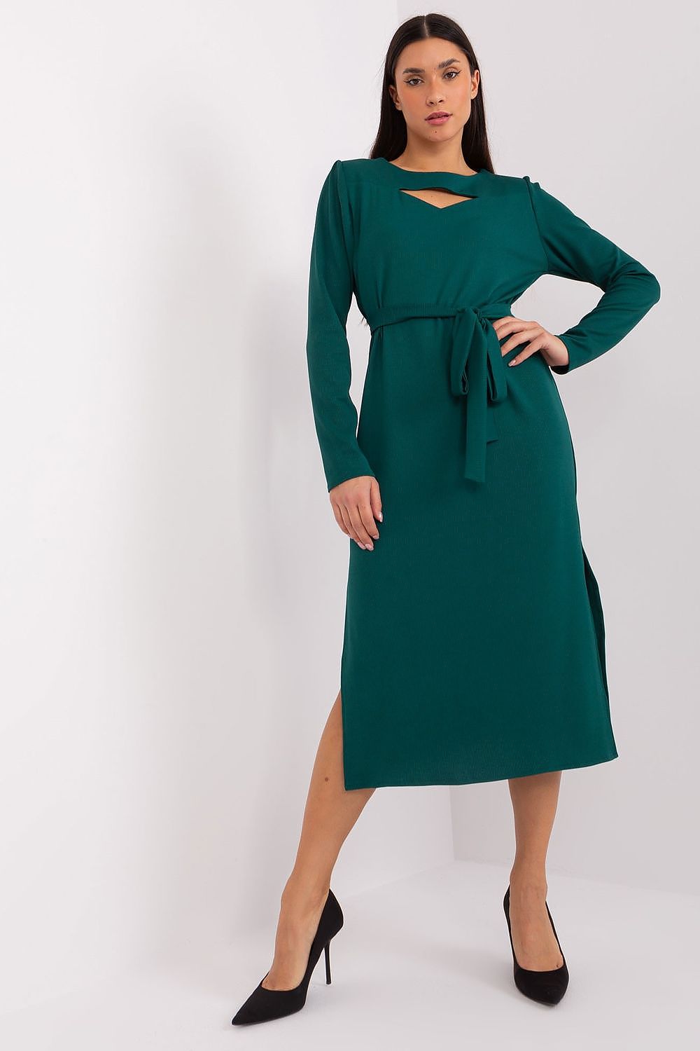  Sukienka Model LK-SK-509447.75P Dark Green - Lakerta 