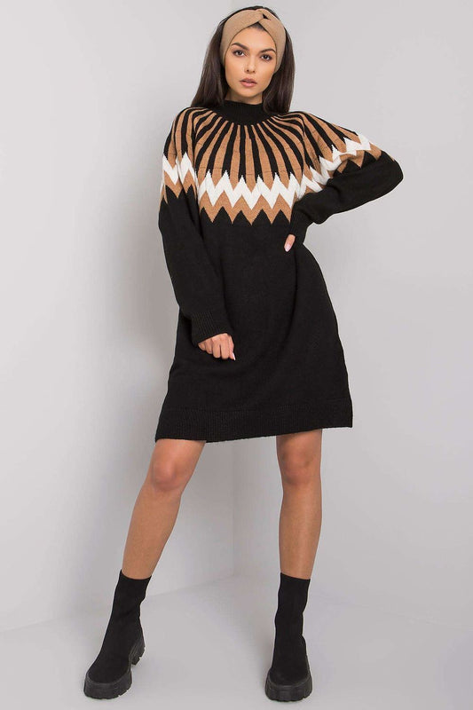  Sukienka Model LC-SK-0098.37X Black - Rue Paris 