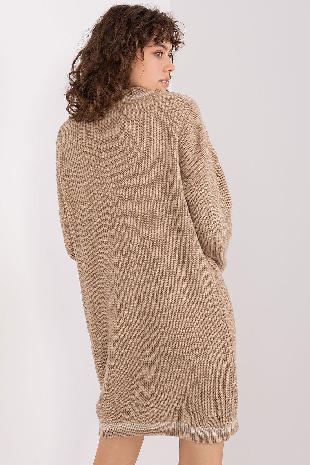  Sukienka Model BA-SK-8023-1.29X Dark Beige - Badu 