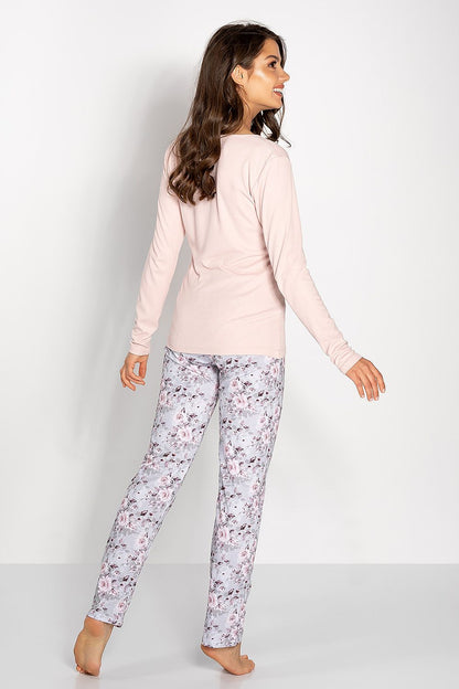  Piżama Damska Model Margarita 223785 Pink/Grey - Momenti Per Me 
