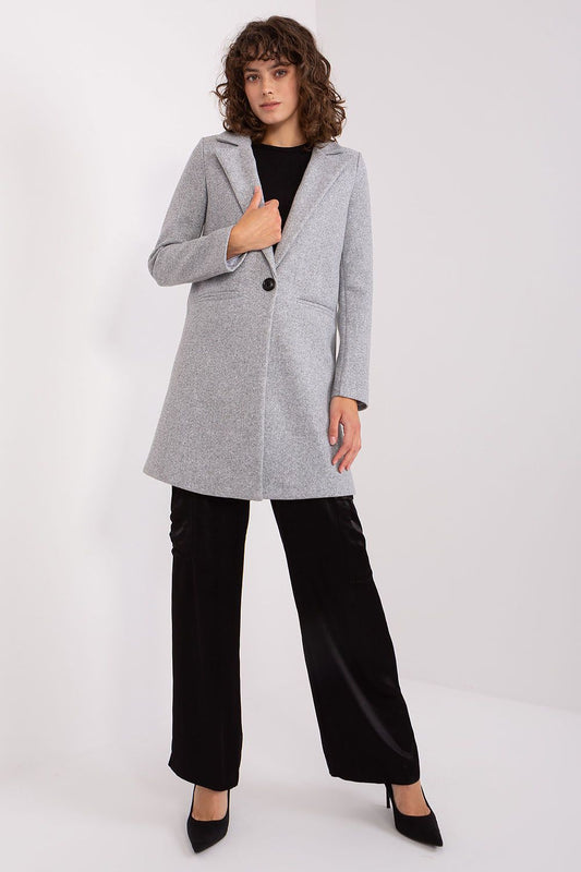   Płaszcz Damski Model TW-PL-BI-23314.00P Grey - Och Bella 