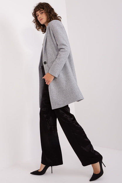   Płaszcz Damski Model TW-PL-BI-23314.00P Grey - Och Bella 