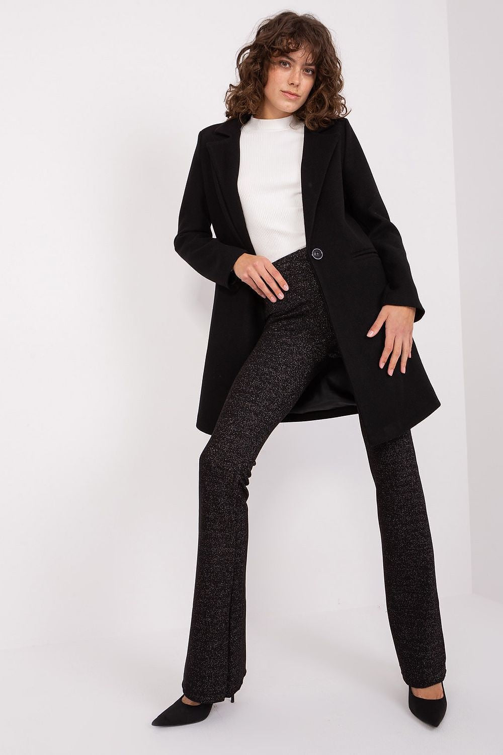   Płaszcz Damski Model TW-PL-BI-23314.00P Black - Och Bella 