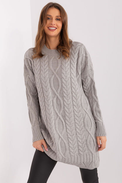  Sukienka Model LC-SK-8012-2.64P Grey - Rue Paris 
