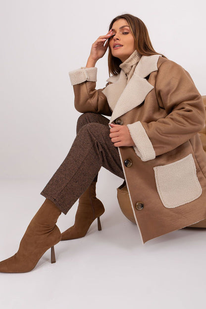   Kurtka Damska Model LK-KR-509454-1.96P Camel - Lakerta 