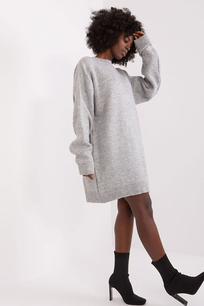  Sukienka Model LC-SK-0568.01P Grey - Rue Paris 