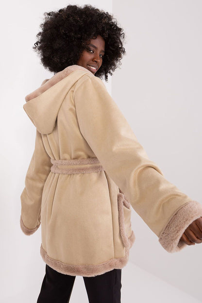   Płaszcz Damski Model LK-KR-509459.96P Beige - Lakerta 