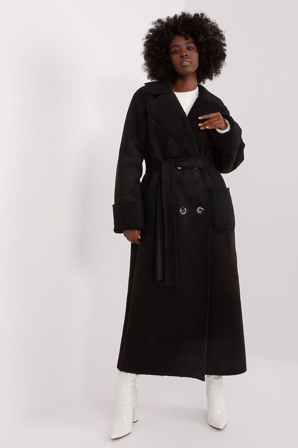   Płaszcz Damski Model LK-PL-509460.00P Black - Lakerta 