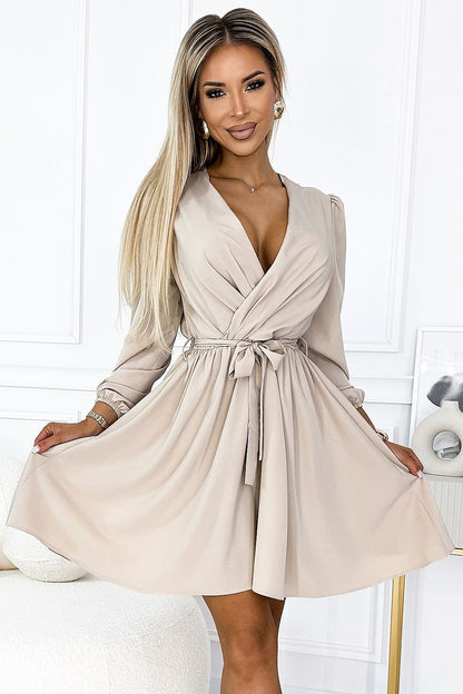   Sukienka Model Bindy 339-4 Beige - Numoco 